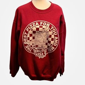 SpongeBob SquarePants Krusty Krab Pizza Sweatshirt Nickelodeon L